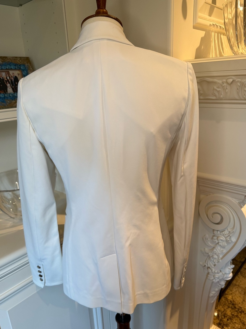 Veronica Beard Scuba Dickey Classic Blazer Jacket White Size 4 - Picture 8 of 12